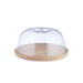 Bamboo Round Cheese Dome Natural Pan Home