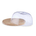 Bamboo Round Cheese Dome Natural Pan Home