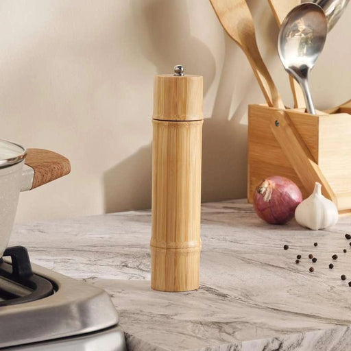 Natura Bamboo Salt & Pepper Mill 5X5X21Cm -Natural Pan Home