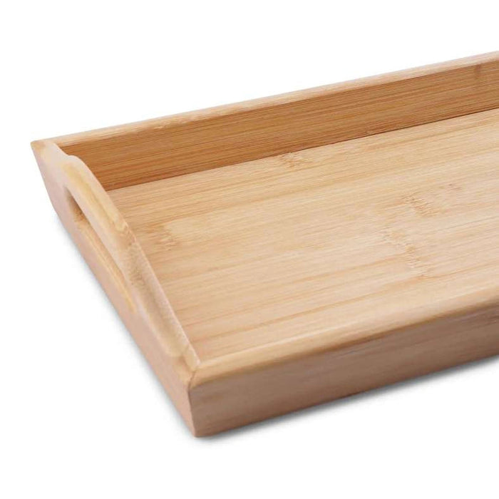 Bamboo Serving Tray 7Cm - Natural Pan Home