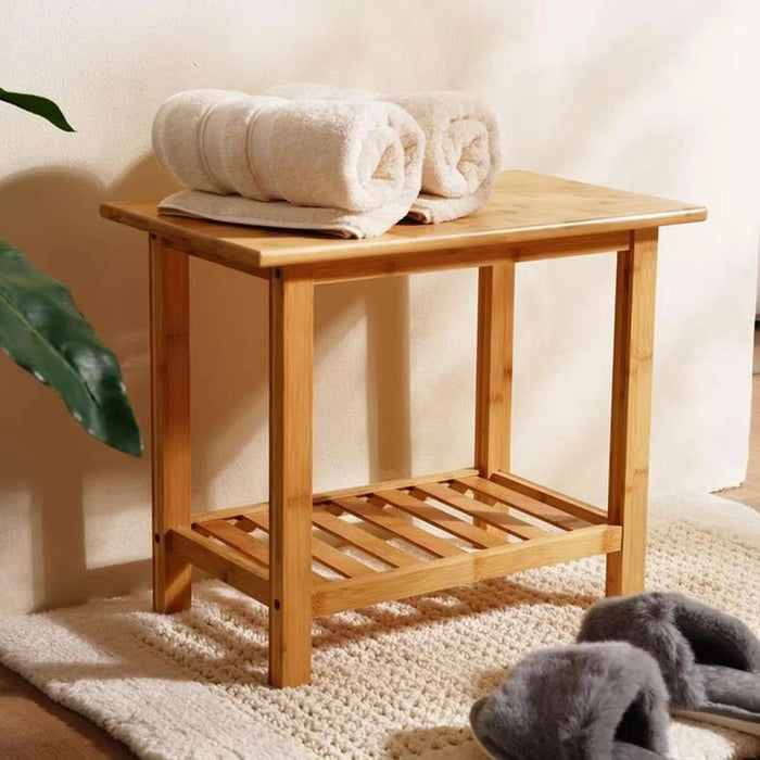 Natura Bamboo Stool 50X30X41Cm - Natural
