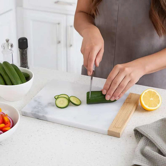Bamboo Cheese Cutting Board Natural Pan Home