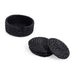 Natura Rattan 4-Piece Coaster Dia11X1Cm - Black Pan Home