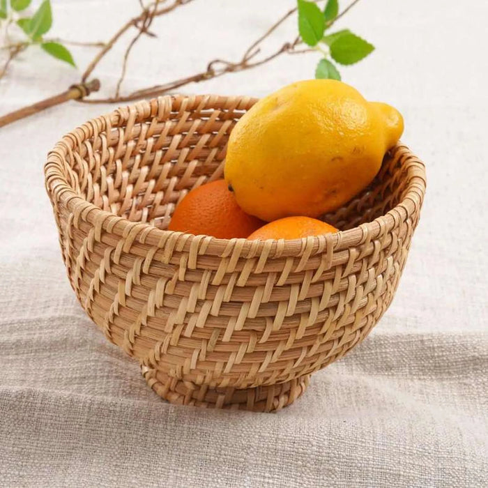 Natura Rattan Fruit Bowl Dia20X13Cm - Natural