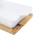 Natura Rectangular Baking Dish With Bamboo Lid 1.4L- White Pan Home