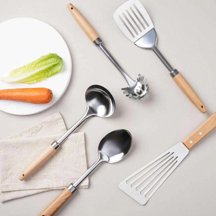 Natura Solid Spoon - Natural Pan Home
