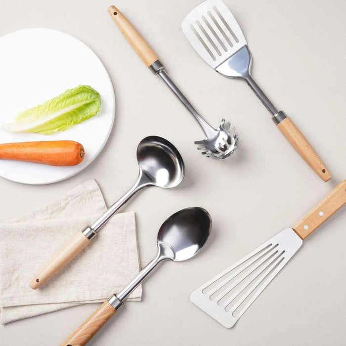 Natura Steak Slotted Turner - Natural Pan Home