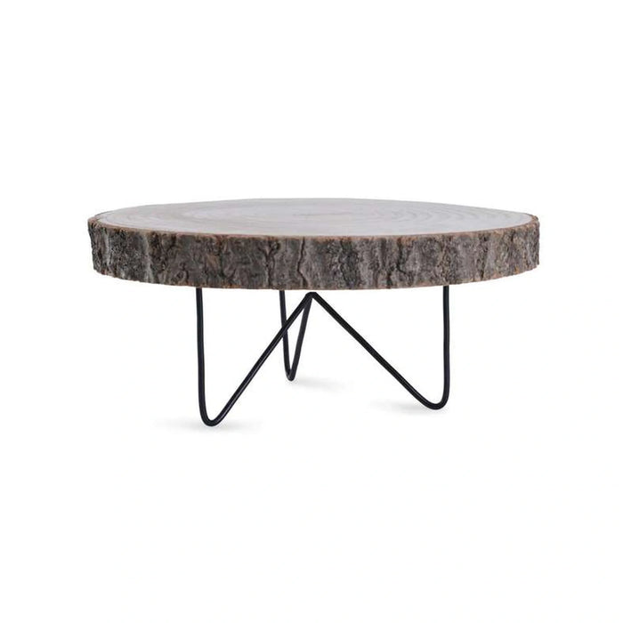 Natura Wooden Decorative Stand 25X25X11 Cm - Natural