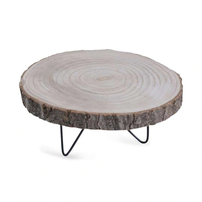 Natura Wooden Decorative Stand 25X25X11 Cm - Natural