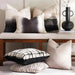 Navaho Ombre Down Alternative Filled Cushion 35X50Cm - Black Pan Home
