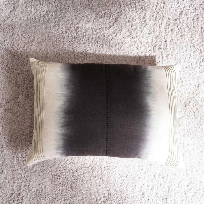Navaho Ombre Down Alternative Filled Cushion 35X50Cm - Black Pan Home