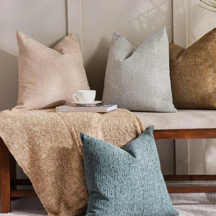 Navaho Ombre Down Alternative Filled Cushion 50X50Cm - Black Pan Home