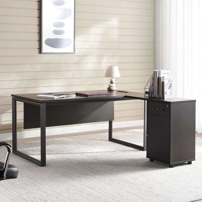 Navas Office Desk - 160Cm - Black