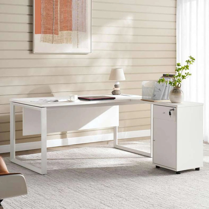 Navas Office Desk - 160Cm - White