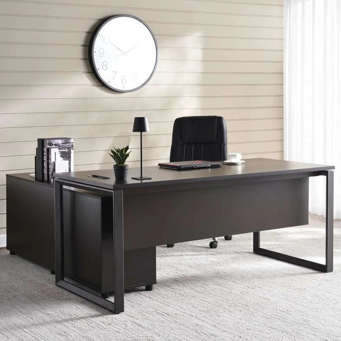 Navas Office Desk - 180Cm - Black