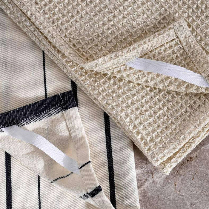Nayara Stripe 2Piece Kitchen Towel Set 50X70Cm - Black
