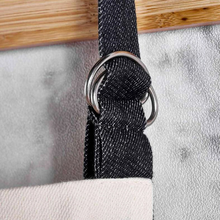 Nayara Stripe Apron 63X79Cm - Black