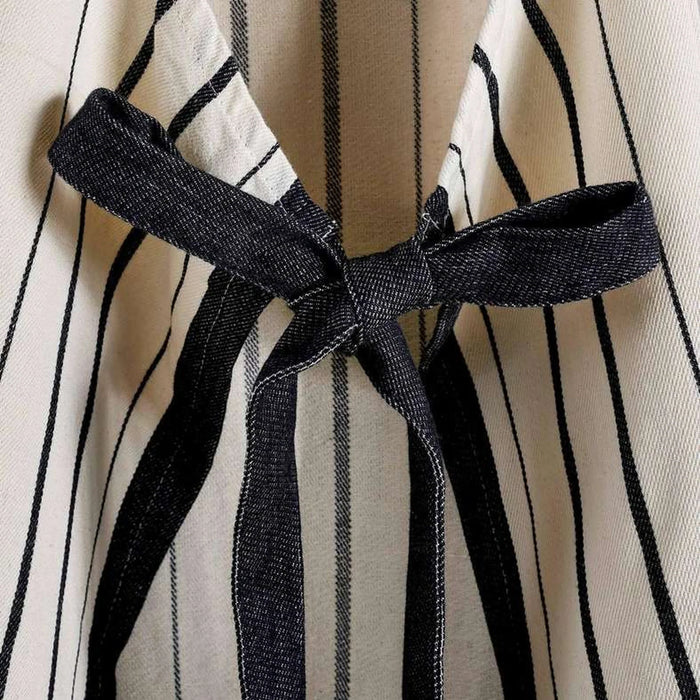 Nayara Stripe Apron 63X79Cm - Black