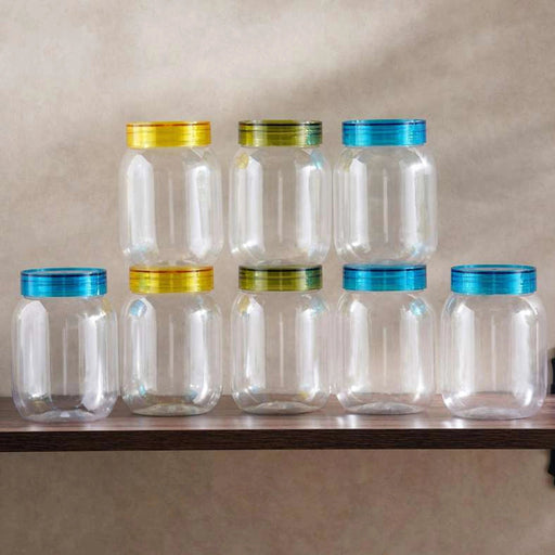 Nedda 8-Piece Storage Jar 750Ml - Clear Pan Home
