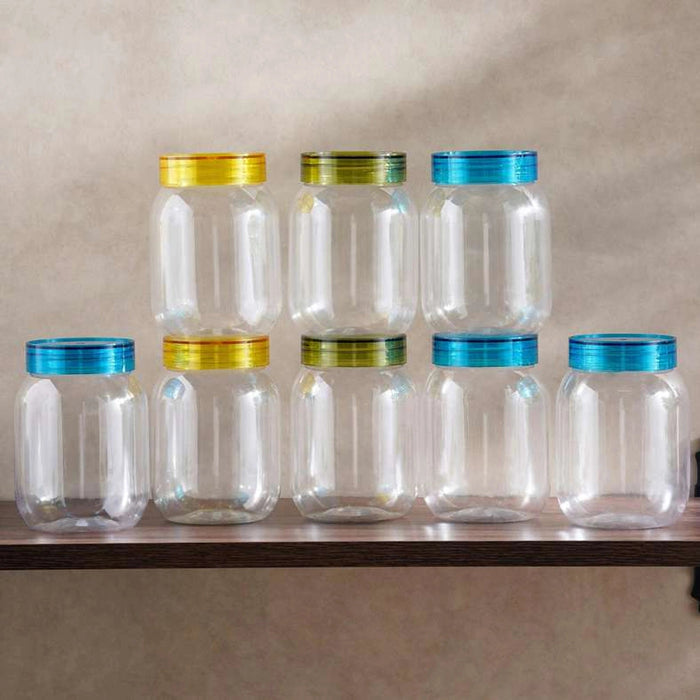Nedda 8-Piece Storage Jar 750Ml - Clear Pan Home