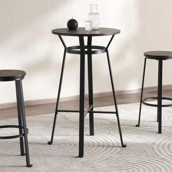 Neklan 2 Seater Bar Table Wood - Dark Brown