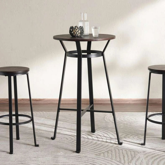 Neklan 2 Seater Bar Table Wood - Dark Brown