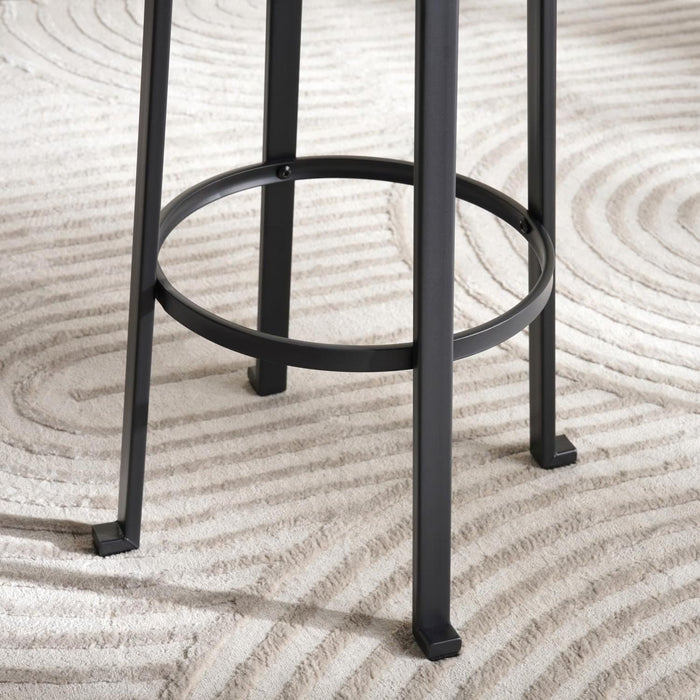 Neklan Bar Stool Wood - Dark Brown Pan Home