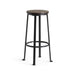 Neklan Bar Stool Wood - Dark Brown Pan Home