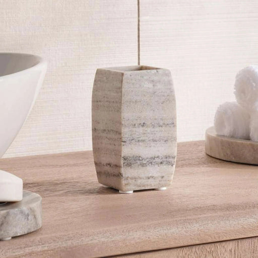 Neo  Marbel Tumbler 7.5X7.5X12Cm - Beige Pan Home