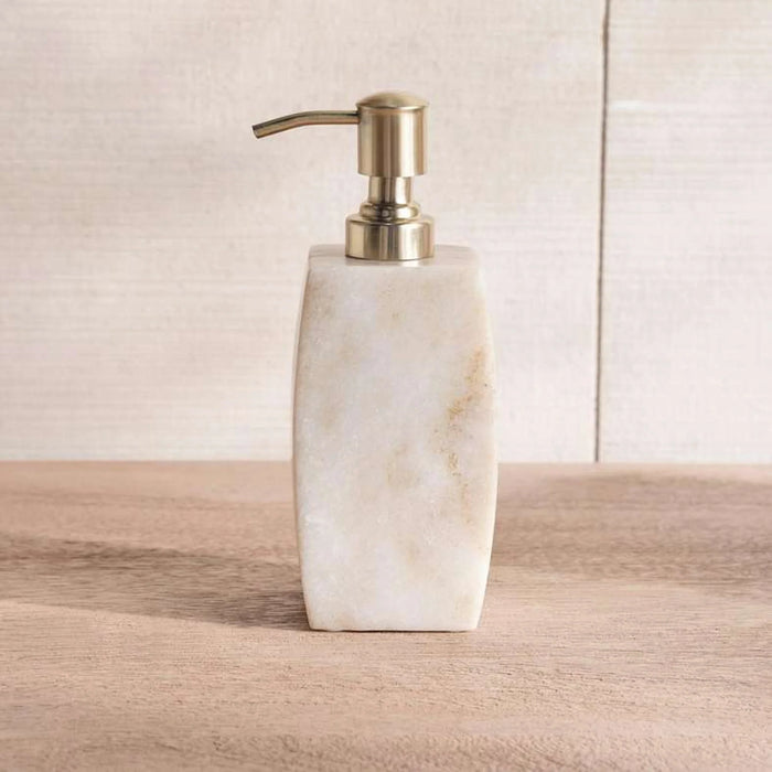 Neo Marble Soap Dispenser  7X7X19.5Cm - Beige