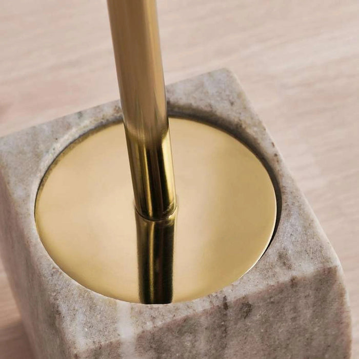 Neo Marble Toilet Brush Holder  11.5X11.5X39Cm - Beige Pan Home