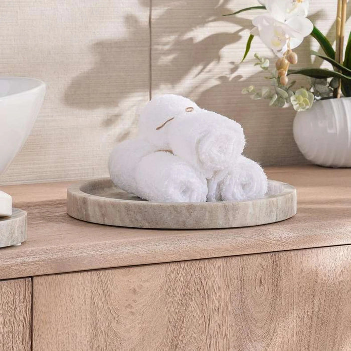 Neo Marble Towel Tray  25.5X15X2.5Cm - Beige Pan Home