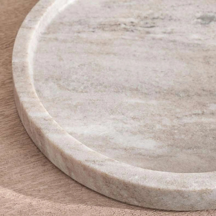 Neo Marble Towel Tray  25.5X15X2.5Cm - Beige Pan Home