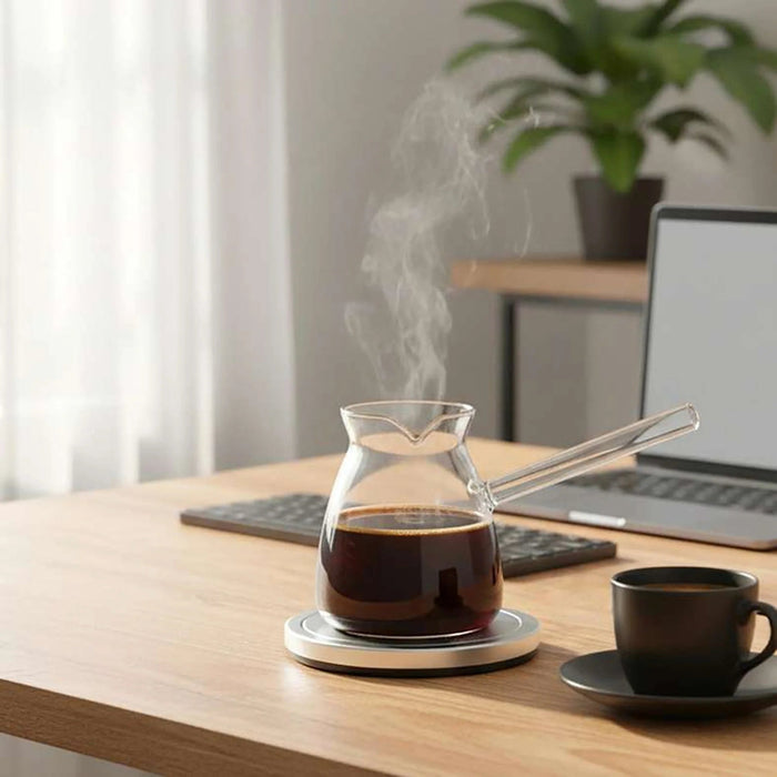 Neoflam Borosilicate Coffee Warmer 500Ml -Clear Pan Home