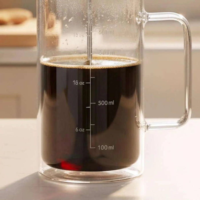 Neoflam Borosilicate Double Wall Coffee Maker 600Ml -Clear Pan Home