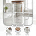Neoflam Borosilicate Glass Measuring Mug With Lid 1L -Clear Pan Home