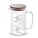 Neoflam Borosilicate Glass Measuring Mug With Lid 500Ml -Clear Pan Home