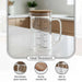 Neoflam Borosilicate Glass Measuring Mug With Lid 500Ml -Clear Pan Home