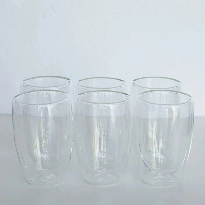 Neoflam Double Wall Set Of 6 Glass 280Ml -Clear Pan Home