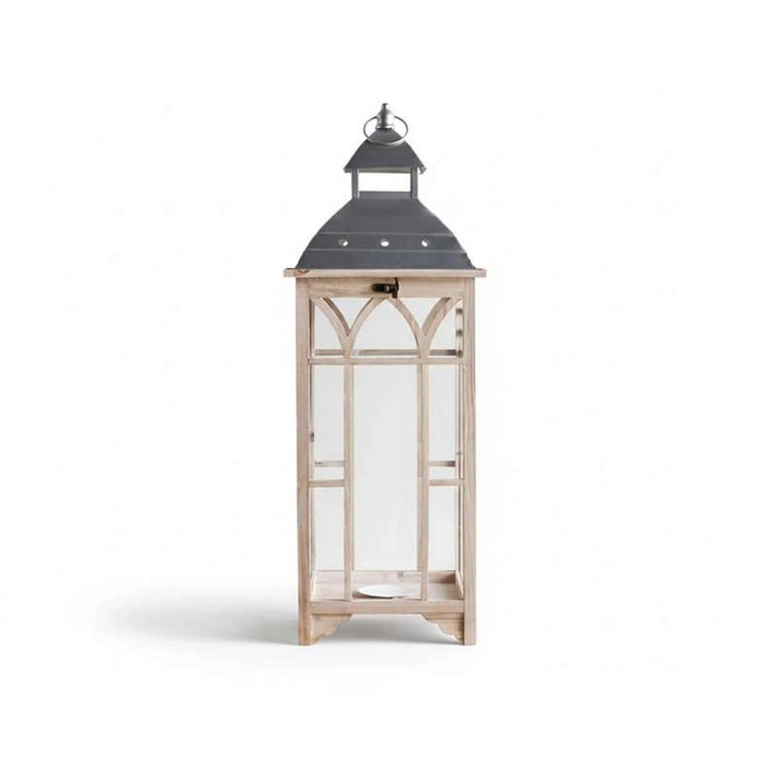 Neoma Wooden Lantern 30X30X82Cm - Natural