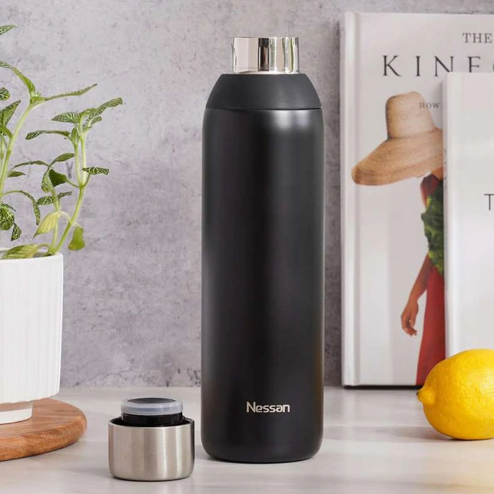 Nessan Vacuum Bottle 600Ml -Black