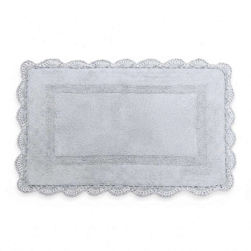 Nest Crochet Reversible Cotton Bathmat 60X90Cm - Grey PAN HOME