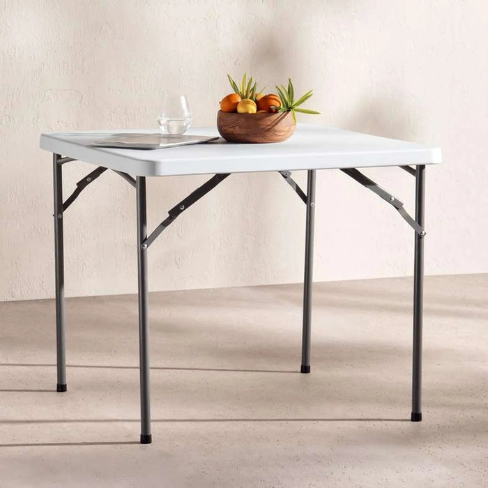Newskai Outdoor Folding Square Table - White