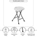 Newskai Outdoor Stool Chair - White Pan Home