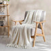 Nicosia Boucle Throw 130X170Cm - White Pan Home