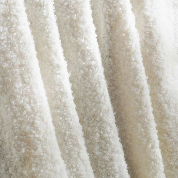 Nicosia Boucle Throw 130X170Cm - White Pan Home