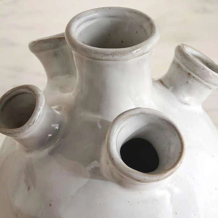 Nigel Ceramic Coral Decor Vase 12.5X12.5X18Cm - Grey