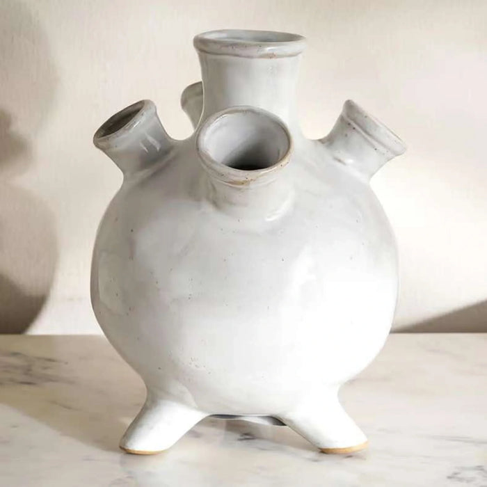 Nigel Ceramic Coral Decor Vase 12X12X13.5Cm - Grey