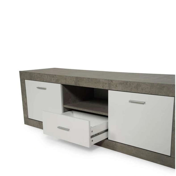 Nigol Tv Unit Upto 55 Inch Melamine - Grey White