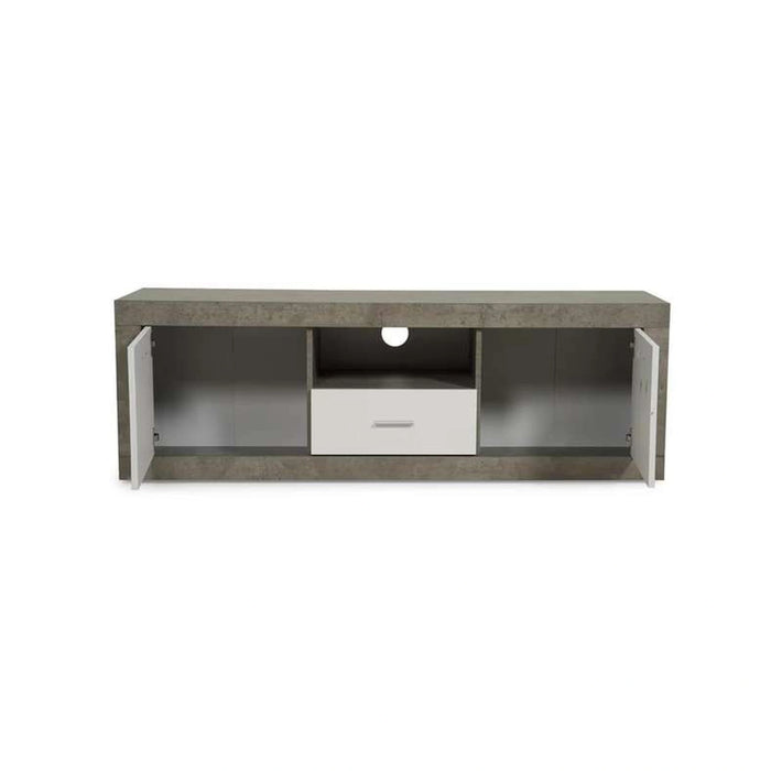 Nigol Tv Unit Upto 55 Inch Melamine - Grey White